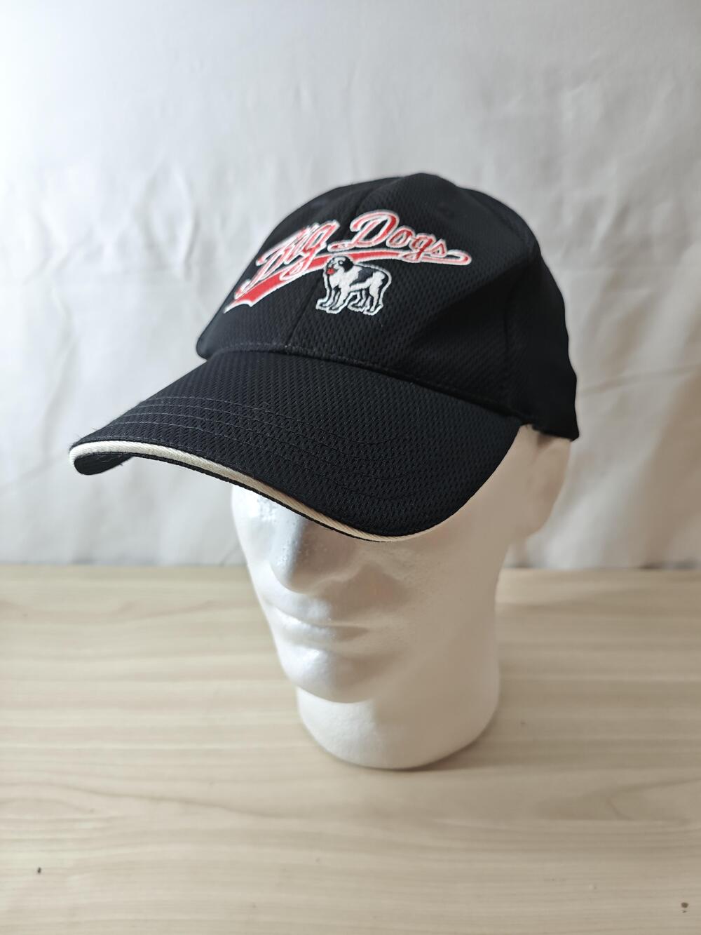 Big Dogs Hat Cap Strap Back Black Mesh Embroidered Dog Promo Trucker Mens